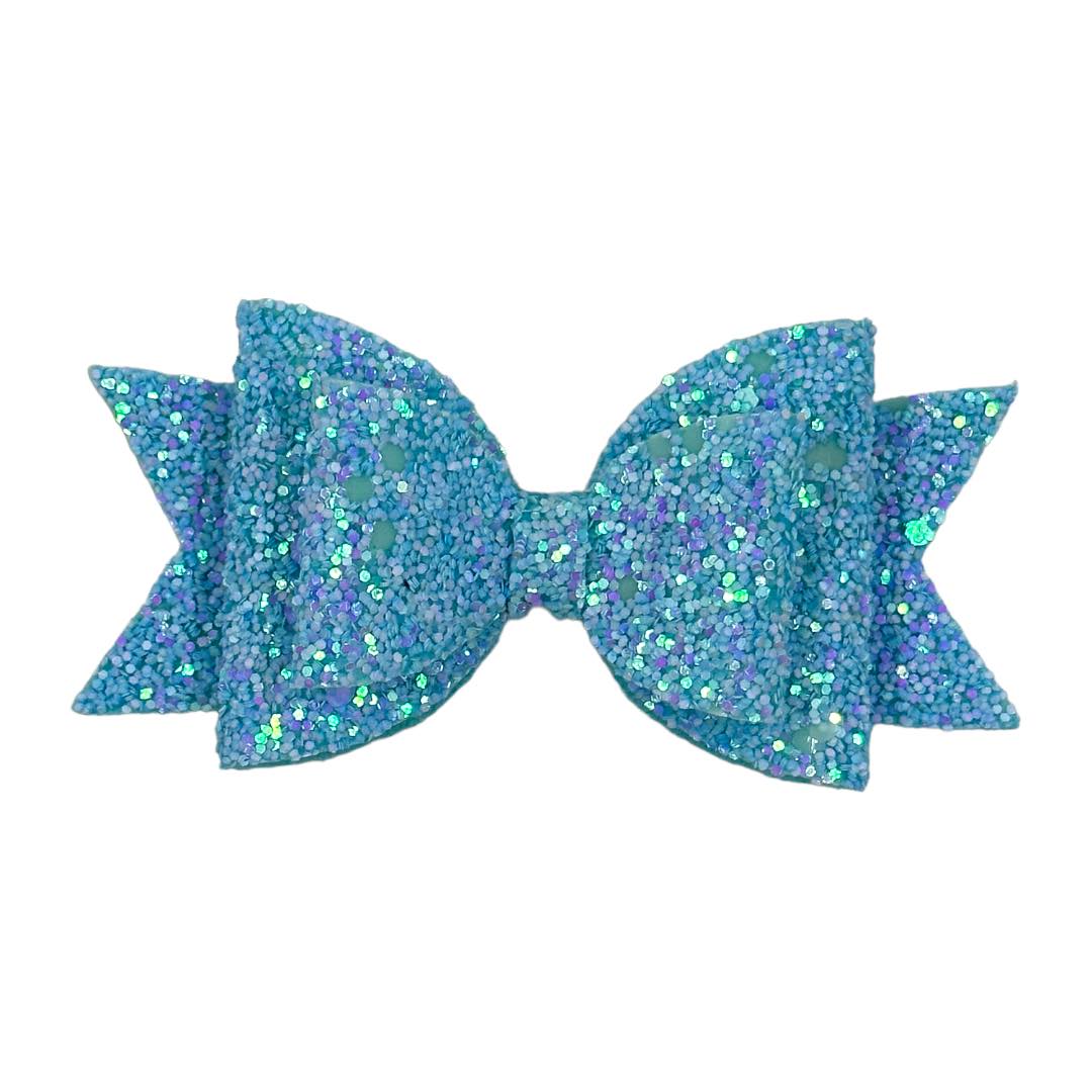 Royal Blue & White Glitter Straw Bow | Straw Bow | Straw Topper Bow | Bows  For Tumblers | Glitter Bow | Bow Topper | Starbucks Tumbler